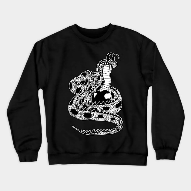 Serpent and the Poisonous Apple Crewneck Sweatshirt by euglenii